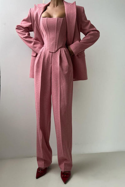Dolce™ – Three-Piece Set with Double-Breasted Blazer