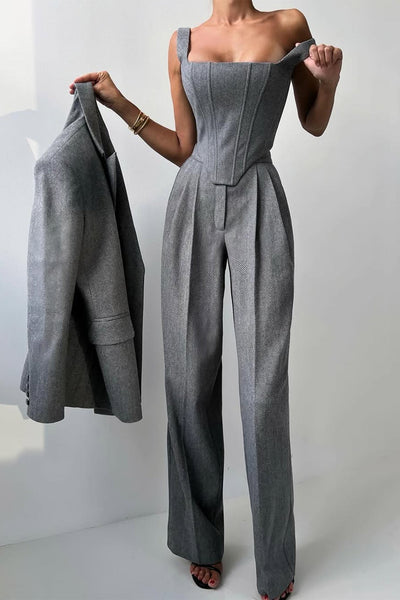 Dolce™ – Three-Piece Set with Double-Breasted Blazer