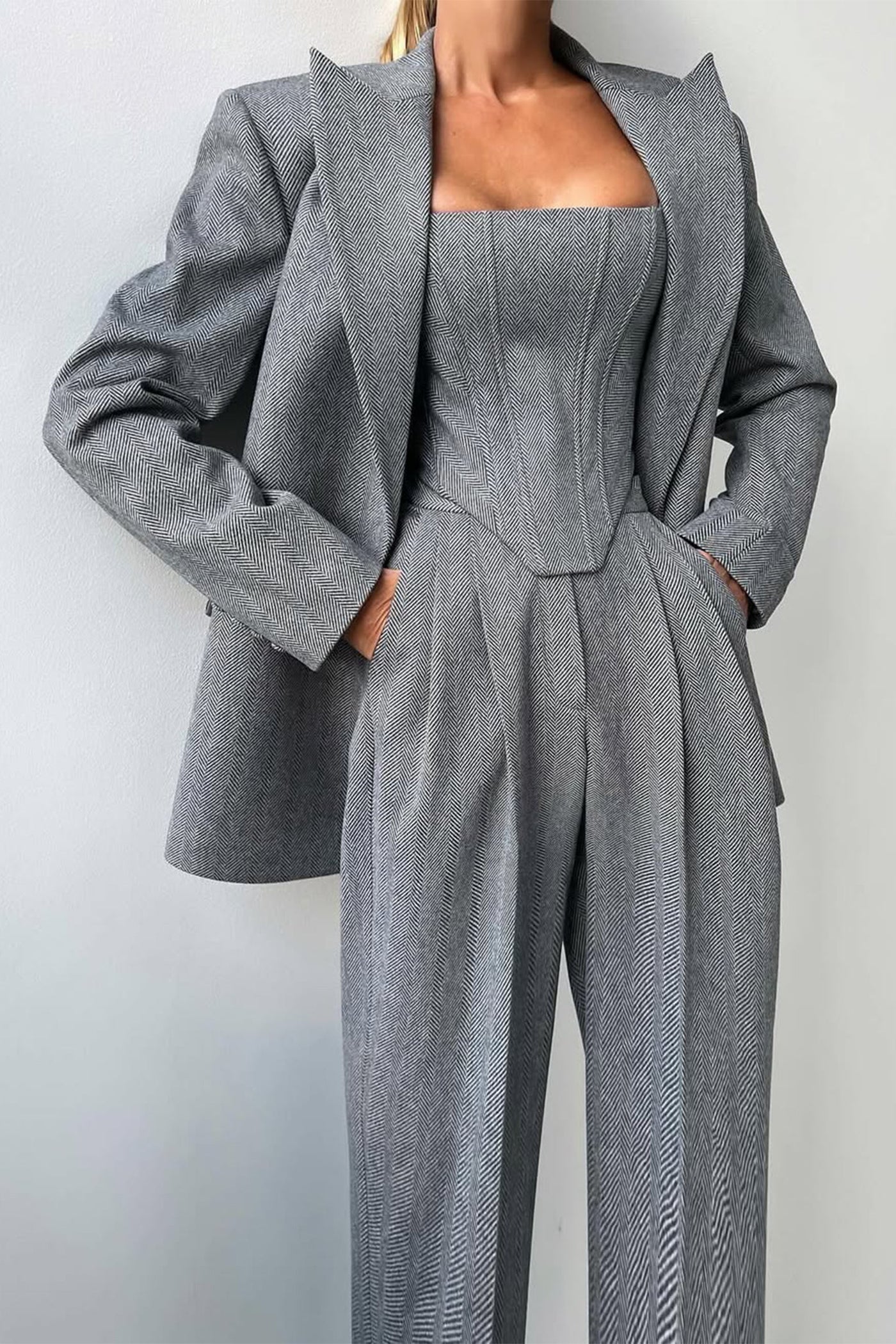 Dolce™ – Three-Piece Set with Double-Breasted Blazer