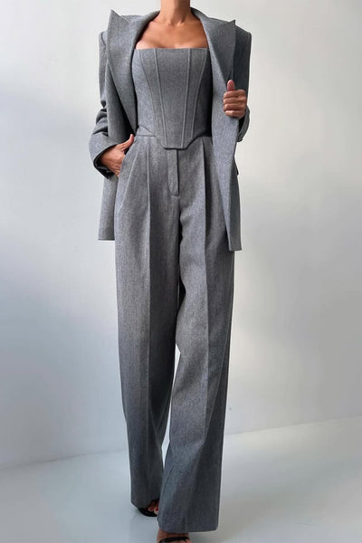 Dolce™ – Three-Piece Set with Double-Breasted Blazer