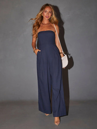 Sofia™ – Classic High-Waisted Sleeveless Jumpsuit